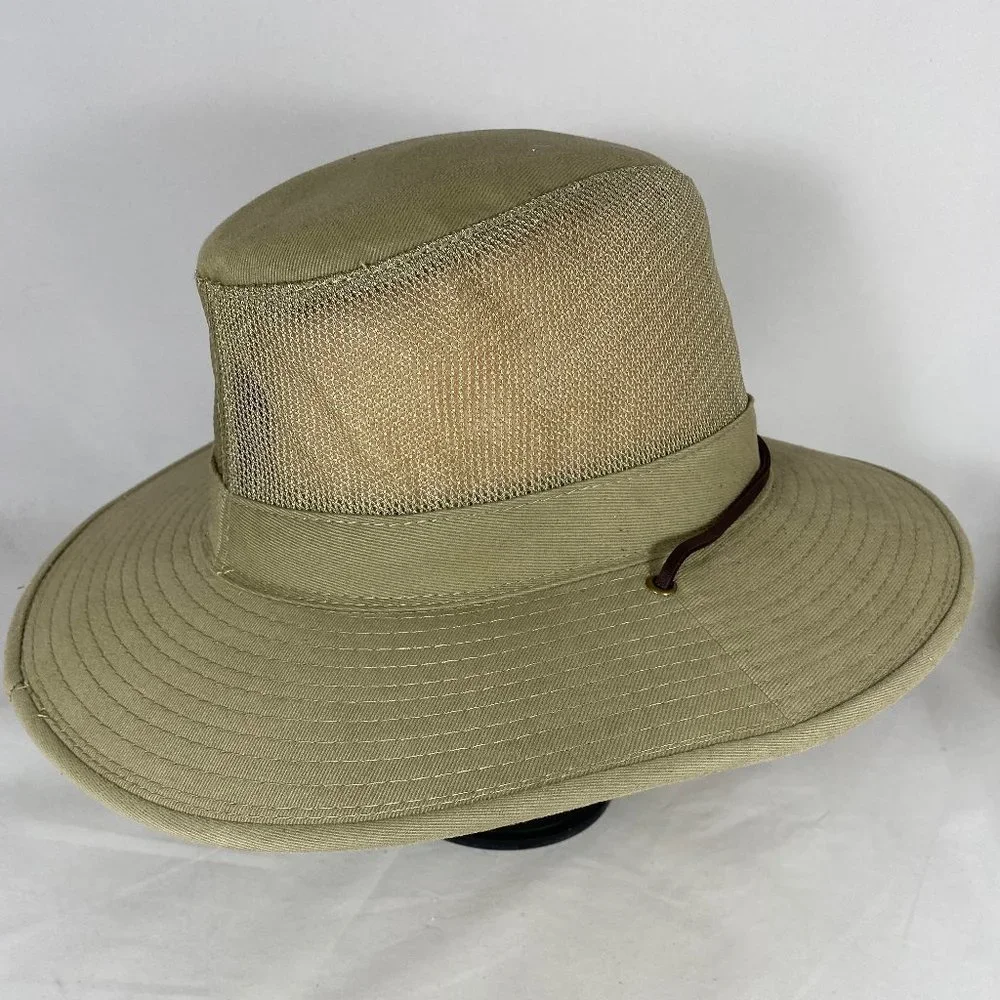 Dorfman Pacific Safari Mesh Sidewall Wide Brim Hat - Picture 7 of 10